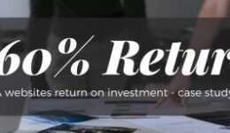 A Website's Return on Investment - A Case Study for a 360% return